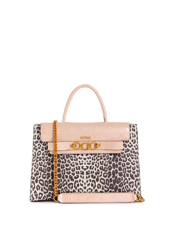 Lightweight money clips for travel Cowhide Leather Passport Covers & Wallets with a Rustic Western LookPink Leopard Zira High Society Satchel
