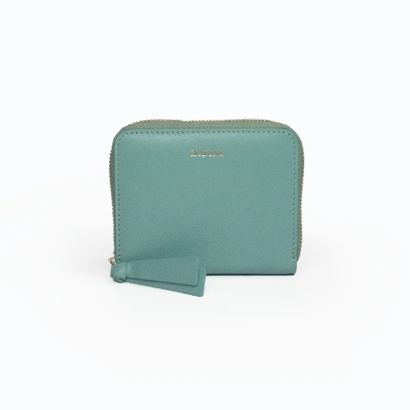 Top-rated money clips for everyday use Cowhide Leather Passport Covers & Wallets with a Rustic Western LookPluto Short Zipper Wallet - Seafoam Green Top-rated money clips for everyday use Cowhide Leather Passport Covers & Wallets with a Rustic Western LookPluto Short Zipper Wallet - Seafoam Green