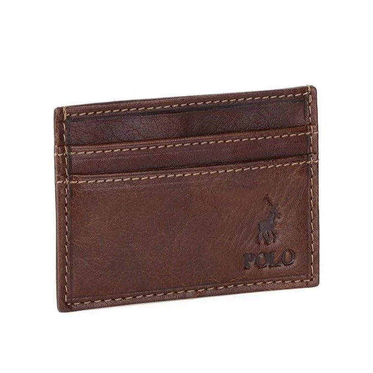 Lightweight money clips for travel Monogrammed Leather Passport Covers & Wallets as Personalized GiftsPolo Hamilton Small Money Clip Wallet | Brown