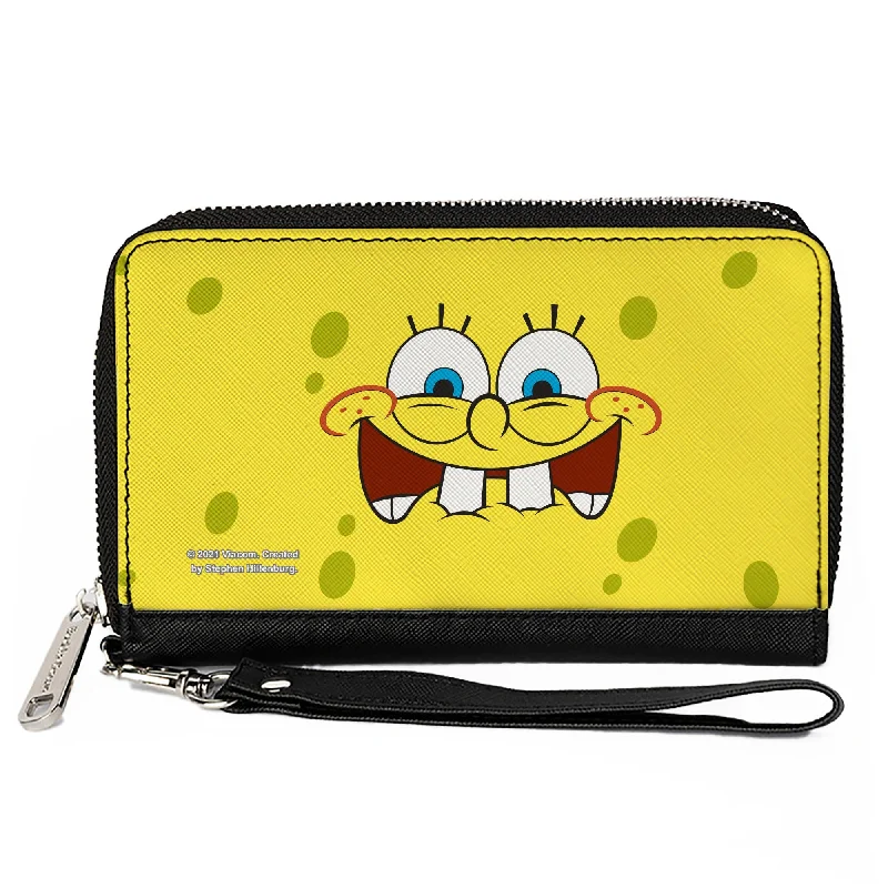 Slim money clips for minimalist wallets Cartoon-Themed Passport Covers & Wallets for Kids and Young AdultsPU Zip Around Wallet Rectangle - SpongeBob Biting Lip Face Centered Slim money clips for minimalist wallets Cartoon-Themed Passport Covers & Wallets for Kids and Young AdultsPU Zip Around Wallet Rectangle - SpongeBob Biting Lip Face Centered