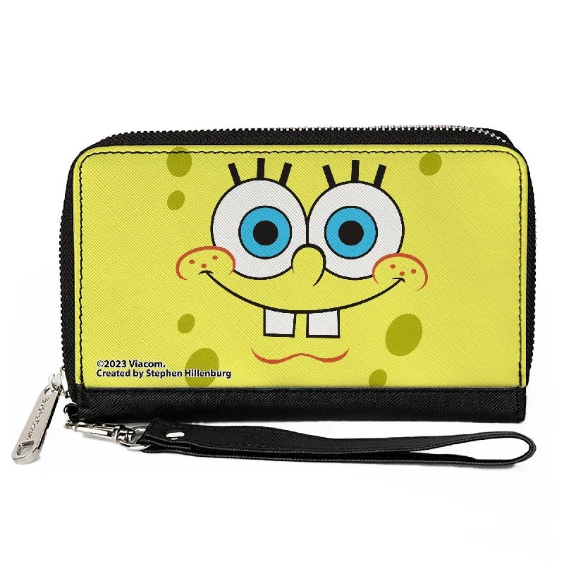 How to choose the right money clip Vegan Leather Passport Covers & Wallets for Environmentally Conscious PeoplePU Zip Around Wallet Rectangle - SpongeBob SquarePants Face CLOSE-UP Yellows