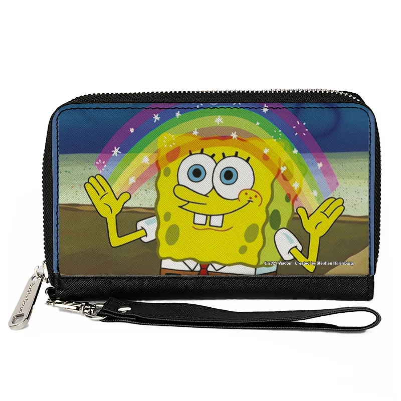 Top-rated money clips for everyday use Monogrammed Leather Passport Covers & Wallets as Personalized GiftsPU Zip Around Wallet Rectangle - SpongeBob SquarePants Imagination Smiling Rainbow Pose Top-rated money clips for everyday use Monogrammed Leather Passport Covers & Wallets as Personalized GiftsPU Zip Around Wallet Rectangle - SpongeBob SquarePants Imagination Smiling Rainbow Pose