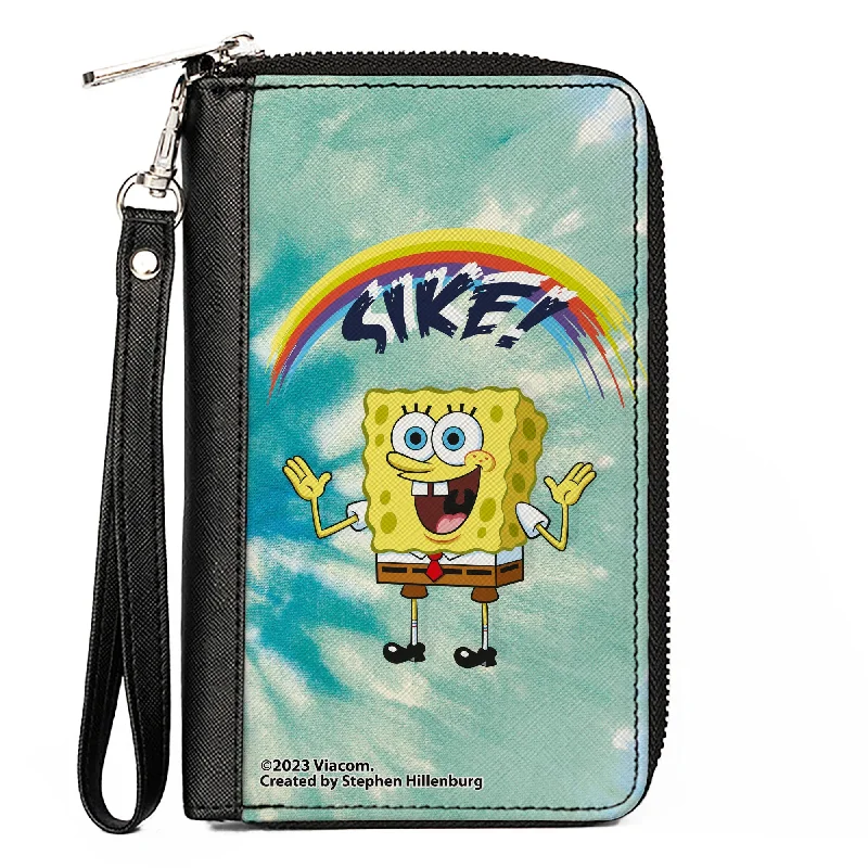 Vintage-style money clips for collectors Cowhide Leather Passport Covers & Wallets with a Rustic Western LookPU Zip Around Wallet Rectangle - SpongeBob SquarePants Rainbow SIKE! Pose Blues Vintage-style money clips for collectors Cowhide Leather Passport Covers & Wallets with a Rustic Western LookPU Zip Around Wallet Rectangle - SpongeBob SquarePants Rainbow SIKE! Pose Blues