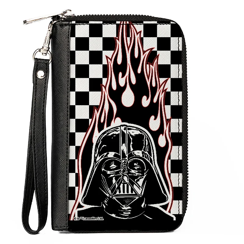 How to clean and maintain metal money clips Monogrammed Leather Passport Covers & Wallets as Personalized GiftsPU Zip Around Wallet Rectangle - Star Wars Darth Vader Flames/Checkers Black/White/Red