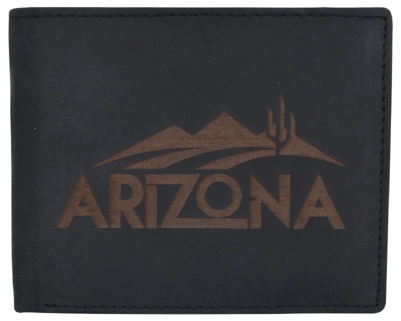 Money clips with RFID protection Camouflage-Patterned Passport Covers & Wallets for Hunters and MilitariesRFID Blocking Mens Genuine Leather Arizona Logo Credit Card ID Bifold Wallet 53HTC ARIZONA