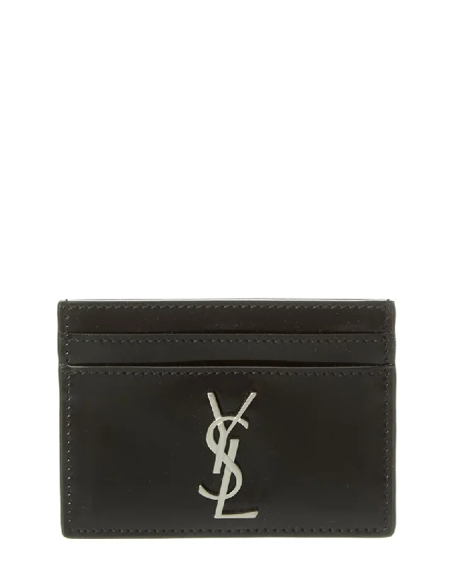 Eco-friendly money clips made from sustainable materials Glittery Sequined Passport Covers & Wallets for Party LoversSaint Laurent Cassandre Leather Card Holder Eco-friendly money clips made from sustainable materials Glittery Sequined Passport Covers & Wallets for Party LoversSaint Laurent Cassandre Leather Card Holder