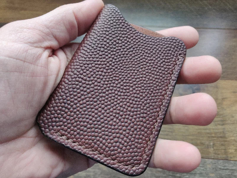 Best money clips for cash and cards Animal-Print Passport Covers & Wallets for Trendy FashionistasThe Fold - Single Slot Wallet - Horween Football Brown