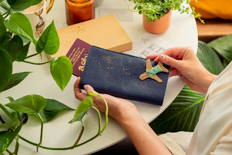 Best money clips for cash and cards Embroidered Silk Passport Covers & Wallets with Gold Thread for Special OccasionsStitch Travel Wallet - Navy Best money clips for cash and cards Embroidered Silk Passport Covers & Wallets with Gold Thread for Special OccasionsStitch Travel Wallet - Navy