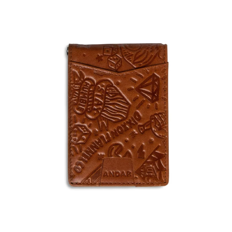 Luxury leather money clips with card slots Animal-Print Passport Covers & Wallets for Trendy FashionistasThe Apollo by Andar x Dixxon