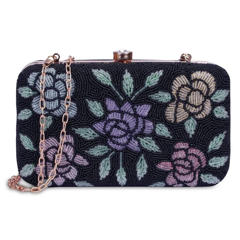 Money clips vs traditional wallets Cowhide Leather Passport Covers & Wallets with a Rustic Western LookTHE CLOWNFISH Norah Collection Womens Party Clutch Ladies Wallet with Chain Strap Evening Bag with Beads Work Floral Design (Jet Black)