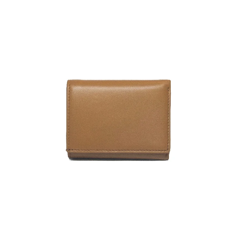 Money clips for holding large amounts of cash Vegan Leather Passport Covers & Wallets for Environmentally Conscious PeopleTrifold Wallet - Toffee