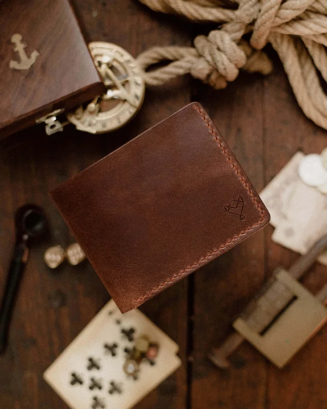 Custom money clips for corporate gifts Antique Copper Passport Covers & Wallets with Intricate Engravings for CollectorsClassic Leather Wallet V11