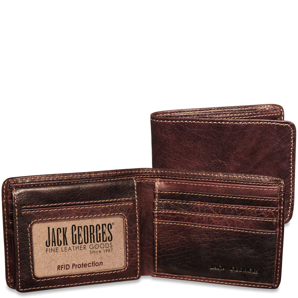 Money clips with RFID protection Embroidered Silk Passport Covers & Wallets with Gold Thread for Special OccasionsVoyager Bifold Wallet With ID Flap #7302