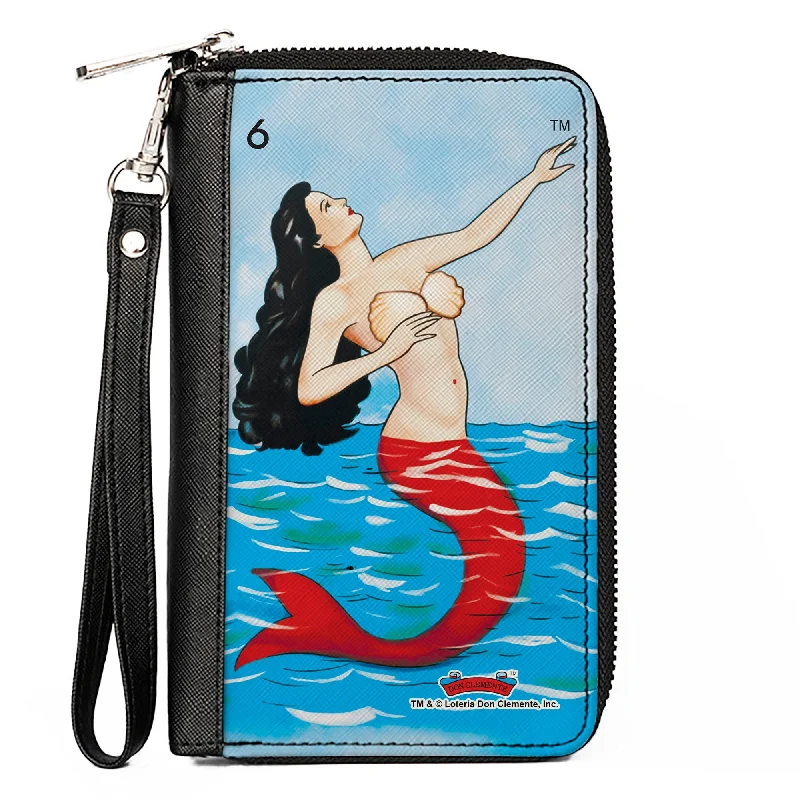 How to clean and maintain metal money clips Foldable Passport Covers & Wallets Made of Flexible PVC for Easy StorageWomen's PU Zip Around Wallet Rectangle - Loteria LA SIRENA Mermaid Card Blues