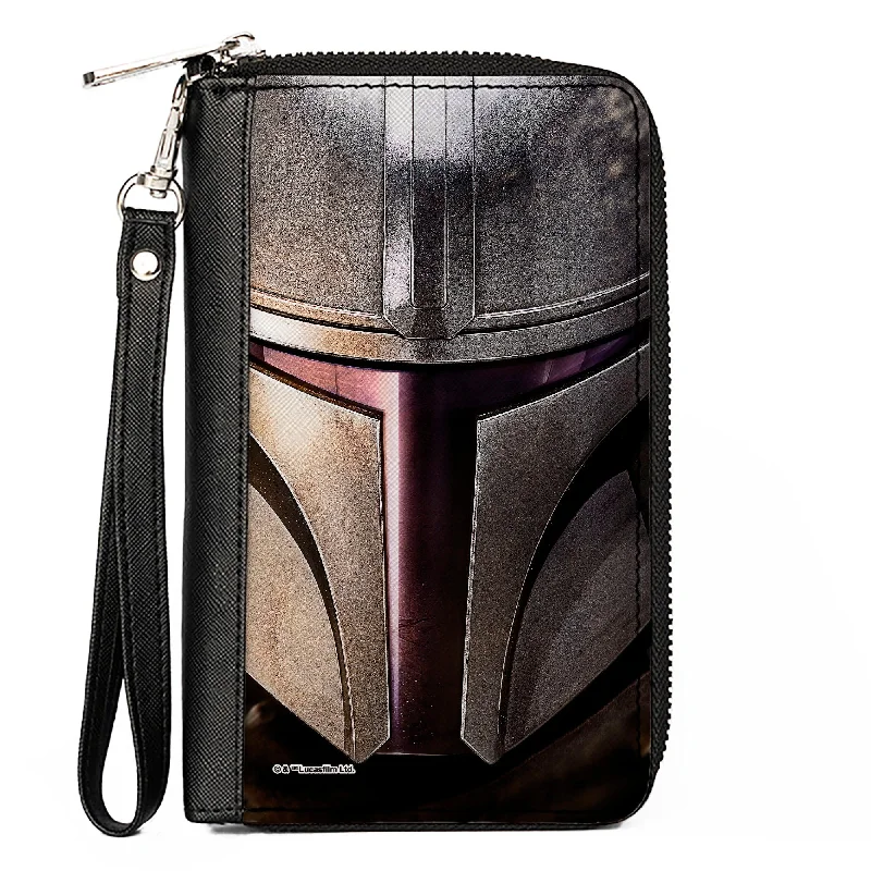 Money clips for women with sleek designs Waterproof Nylon Passport Covers & Wallets for Outdoor AdventuresWomen's PU Zip Around Wallet Rectangle - Star Wars The Mandalorian Helmet CLOSE-UP Grays Purples Money clips for women with sleek designs Waterproof Nylon Passport Covers & Wallets for Outdoor AdventuresWomen's PU Zip Around Wallet Rectangle - Star Wars The Mandalorian Helmet CLOSE-UP Grays Purples