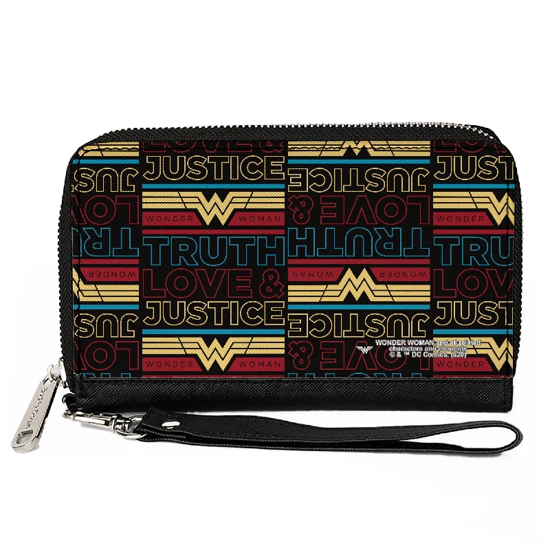 Money clips with magnetic closure Leather Passport Covers & Wallets with Handmade Stitching for Luxury TravelersWomen's PU Zip Around Wallet Rectangle - Wonder Woman 1984 TRUTH LOVE & JUSTICE Black Blue Red Gold Money clips with magnetic closure Leather Passport Covers & Wallets with Handmade Stitching for Luxury TravelersWomen's PU Zip Around Wallet Rectangle - Wonder Woman 1984 TRUTH LOVE & JUSTICE Black Blue Red Gold