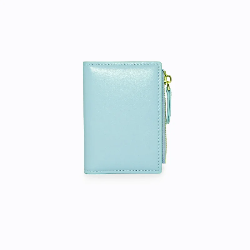 Best money clips for cash and cards Colorful Floral-Printed Passport Covers & Wallets for Fashionable WomenZip Bifold - Cotton Candy Blue