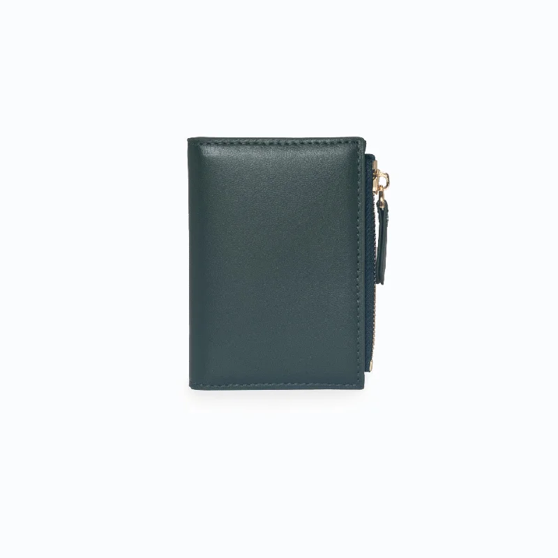 Eco-friendly money clips made from sustainable materials Silver-Plated Passport Covers & Wallets with Gemstone Accents for Elegant WomenZip Bifold - Kale