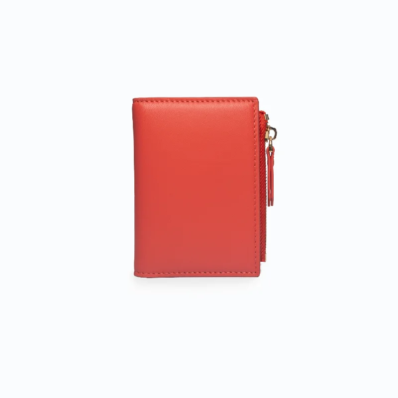 Elegant money clips for weddings Vegan Leather Passport Covers & Wallets for Environmentally Conscious PeopleZip Bifold - Tomato