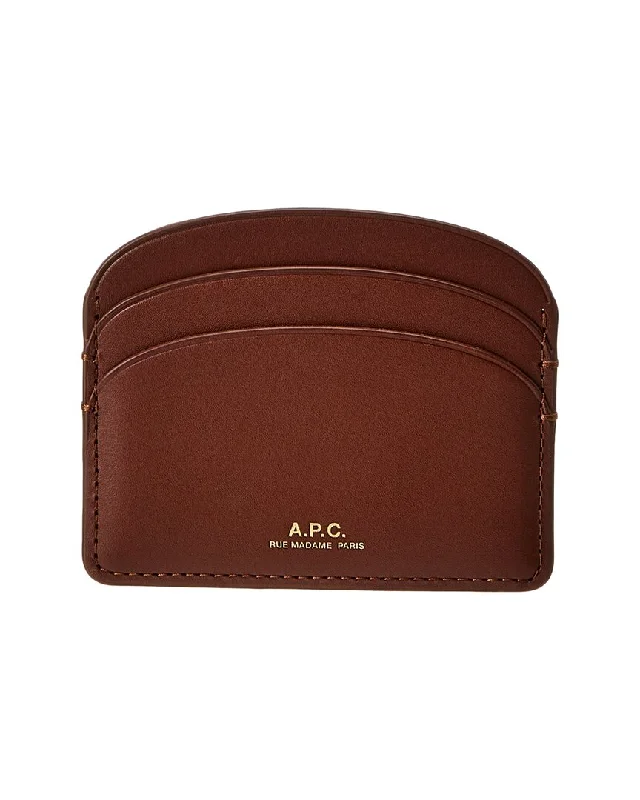 Money clips with built-in bottle openers A.P.C. Demi Lune Leather Card Holder