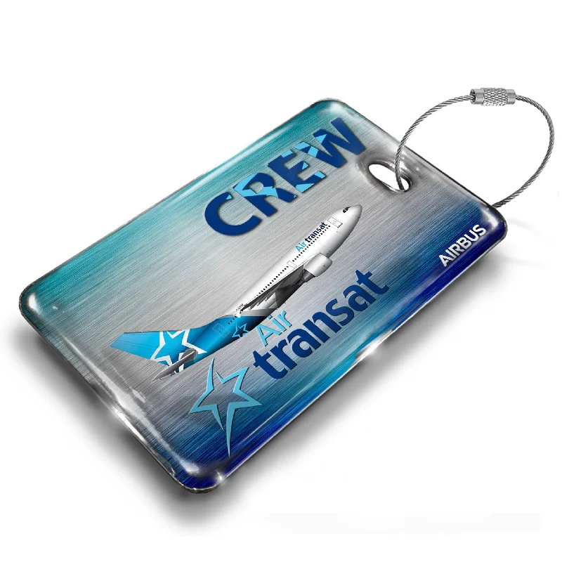 Foldable Passport Covers & Wallets Made of Flexible PVC for Easy StorageAir Transat A310 Metallic
