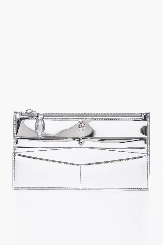 Top-rated money clips for everyday use Alexander Mcqueen Mirrored Effect Leather Wallet With Zip Closure Top-rated money clips for everyday use Alexander Mcqueen Mirrored Effect Leather Wallet With Zip Closure
