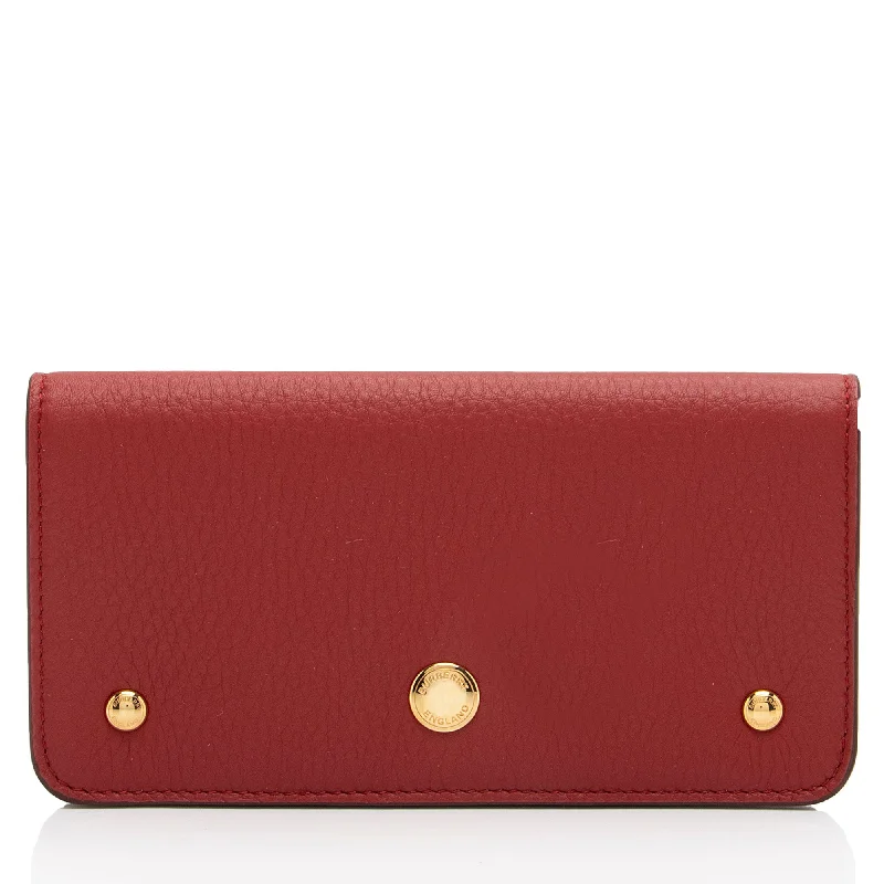 Money clips with magnetic closure Burberry Leather Rowe Snap Wallet