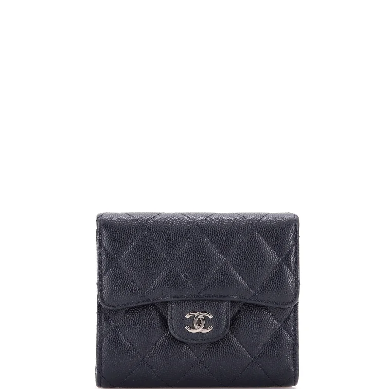 Top-rated money clips for everyday use CC Compact Classic Flap Wallet Quilted Caviar