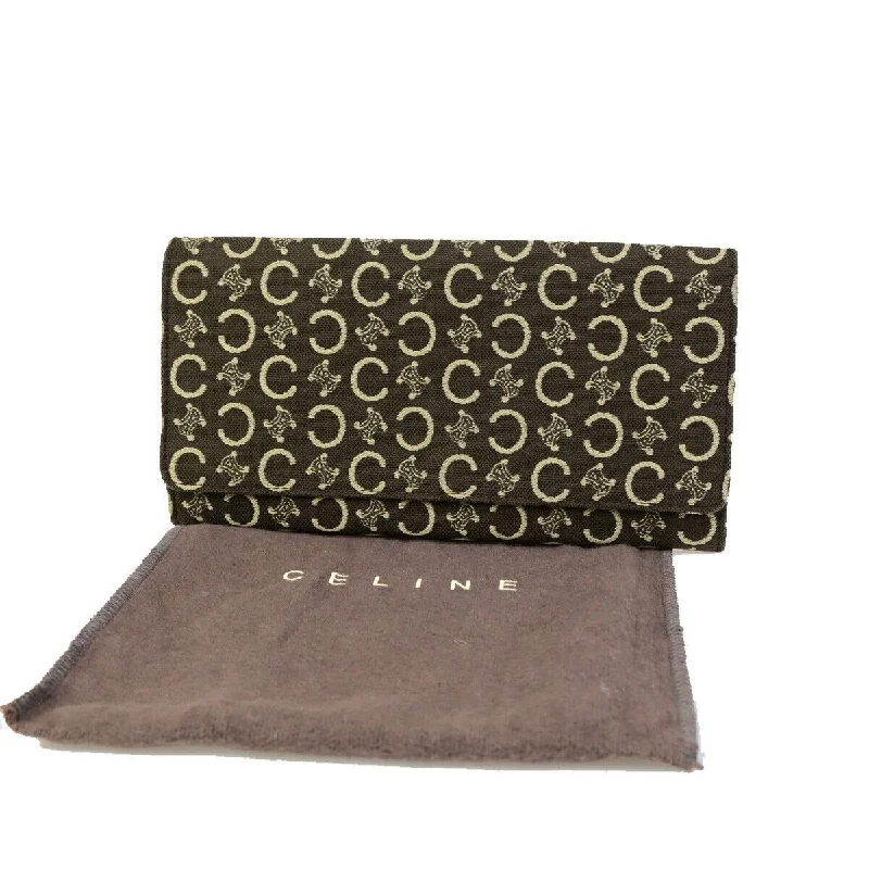Money clips vs traditional wallets Céline  Canvas Wallet  (Pre-Owned)