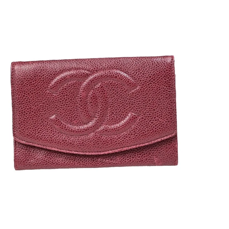 Vintage-style money clips for collectors Chanel Logo Cc  Leather Wallet  (Pre-Owned)