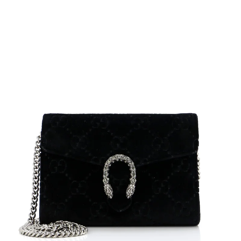Money clips vs traditional wallets Dionysus Chain Wallet GG Velvet Small