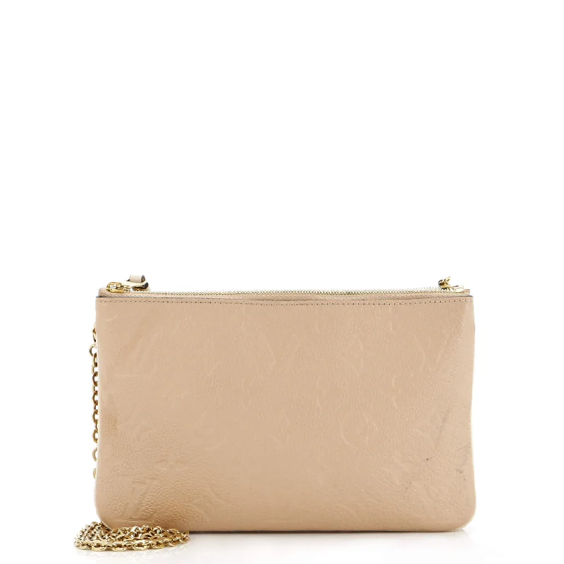Top-rated money clips for everyday use Double Zip Pochette Monogram Empreinte Leather Top-rated money clips for everyday use Double Zip Pochette Monogram Empreinte Leather