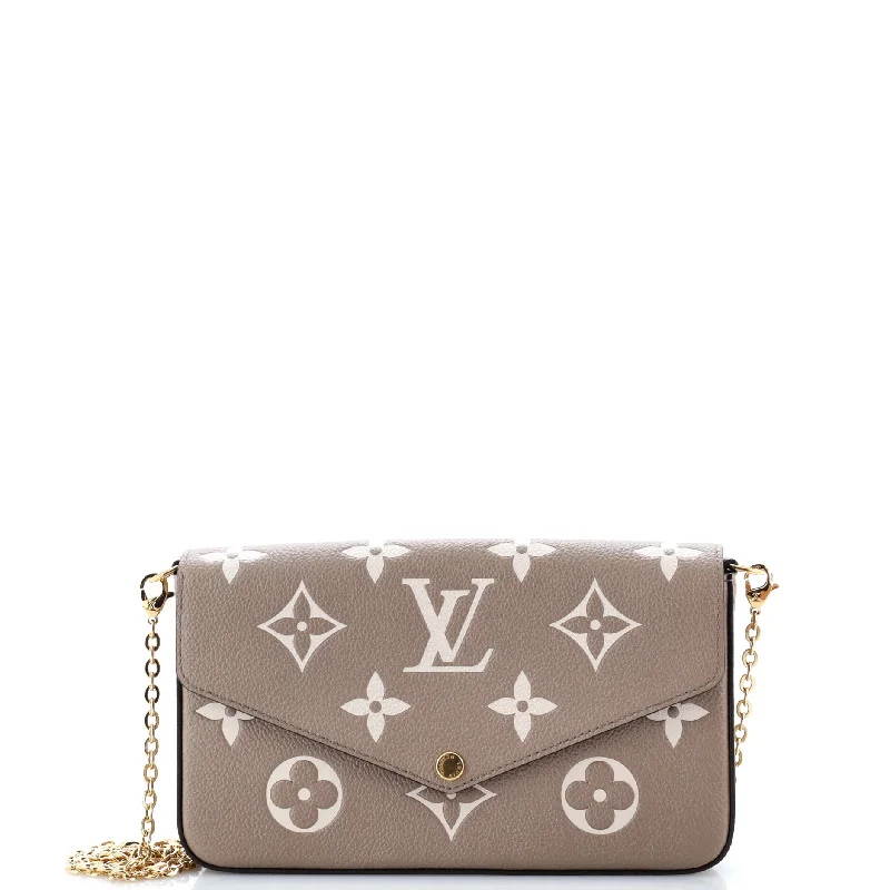 Elegant money clips for weddings Felicie Pochette Bicolor Monogram Empreinte Giant