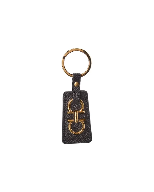 Elegant money clips for weddings Ferragamo Gancini Leather Key Chain