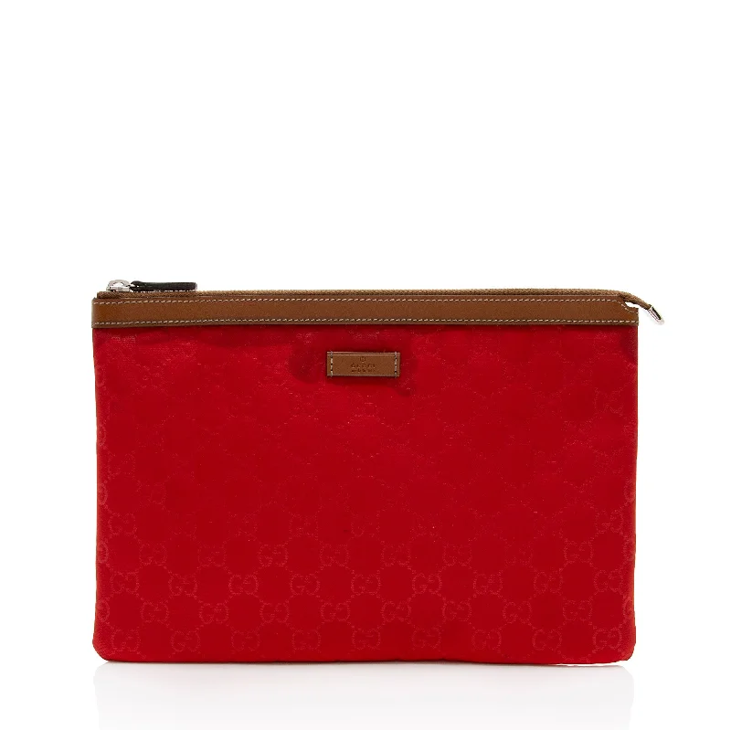 Lightweight money clips for travel Gucci GG Nylon Zip Pouch