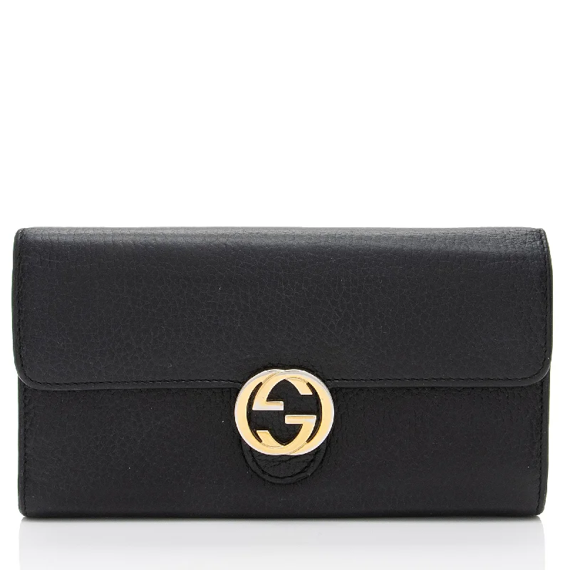 Stainless steel money clips for durability Gucci Leather Interlocking G Continental Wallet Stainless steel money clips for durability Gucci Leather Interlocking G Continental Wallet