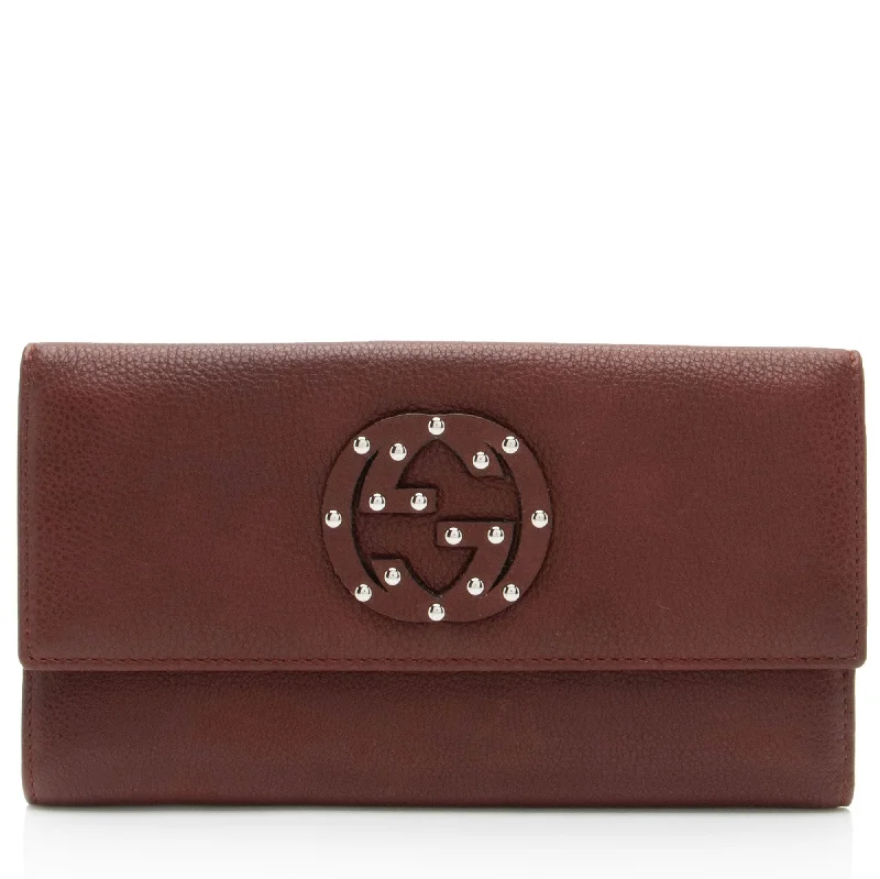 Money clips for holding large amounts of cash Gucci Leather Studded Soho Continental Wallet Money clips for holding large amounts of cash Gucci Leather Studded Soho Continental Wallet