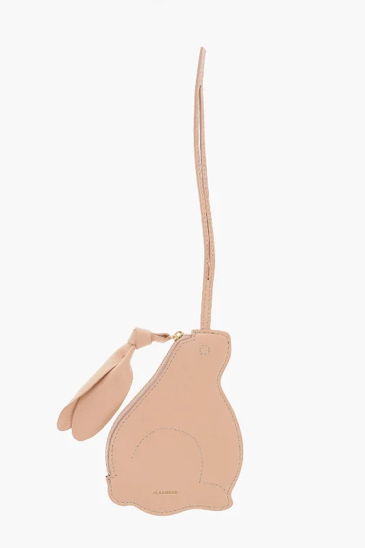 Slim money clips for minimalist wallets Jil Sander Leather Bunny Mini Pouch