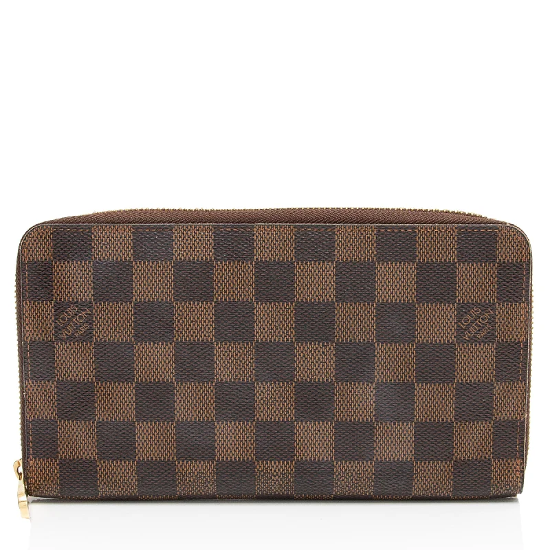 Luxury leather money clips with card slots Louis Vuitton Damier Ebene Zippy Organizer Wallet Luxury leather money clips with card slots Louis Vuitton Damier Ebene Zippy Organizer Wallet