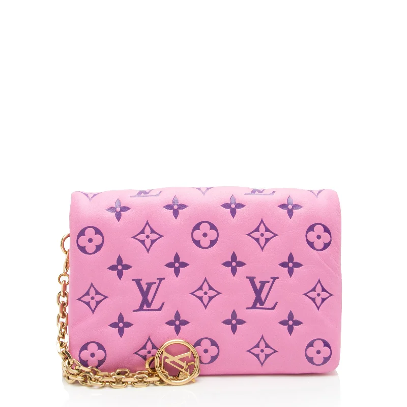 Best money clips for cash and cards Louis Vuitton Monogram Embossed Lambskin Coussin Pochette