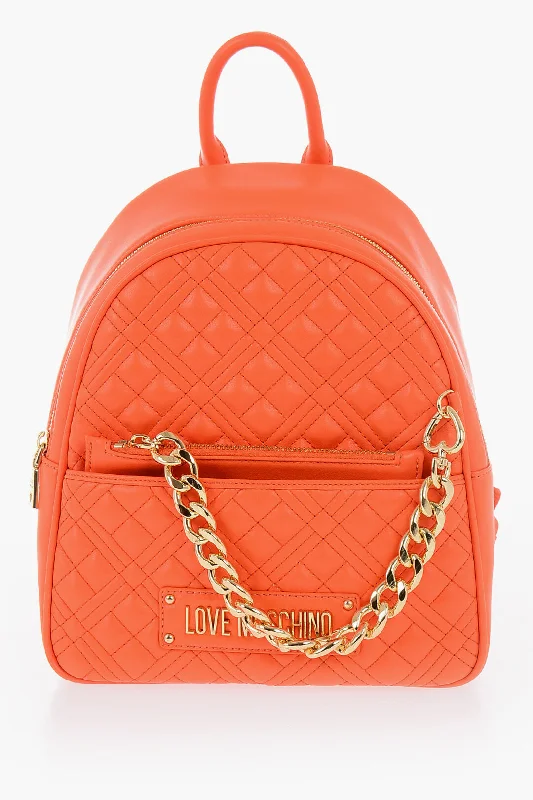 Money clips for women with sleek designs Moschino Love Quilted Faux Leather Backpack With Matched Pouch Money clips for women with sleek designs Moschino Love Quilted Faux Leather Backpack With Matched Pouch