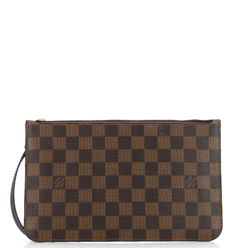 Luxury leather money clips with card slots Neverfull Pochette Damier Large