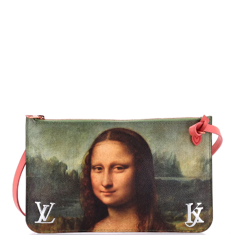 Money clips with magnetic closure Neverfull Pochette Limited Edition Jeff Koons Da Vinci Print Canvas Large Money clips with magnetic closure Neverfull Pochette Limited Edition Jeff Koons Da Vinci Print Canvas Large