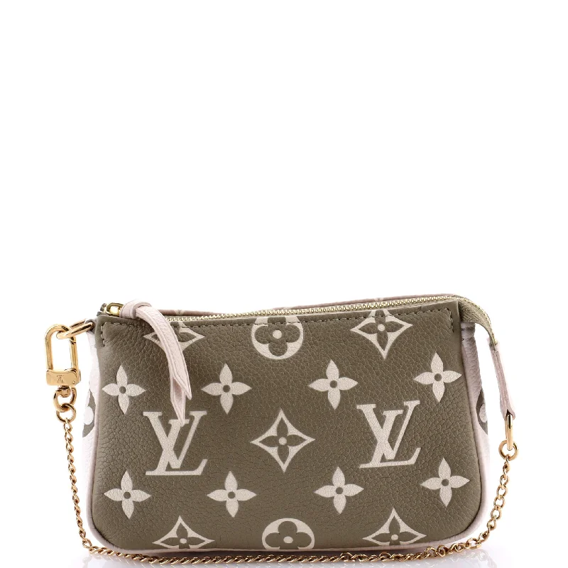 Personalized engraved money clips for men Pochette Accessoires Spring in the City Monogram Empreinte Leather Mini