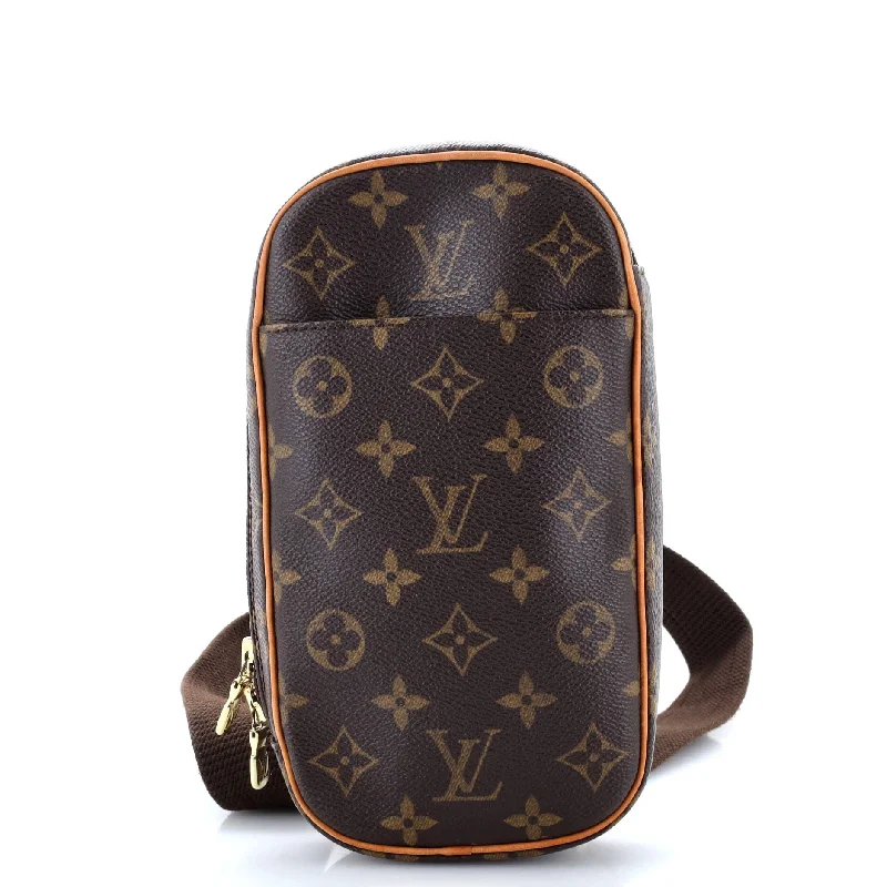 Elegant money clips for weddings Pochette Gange Monogram Canvas