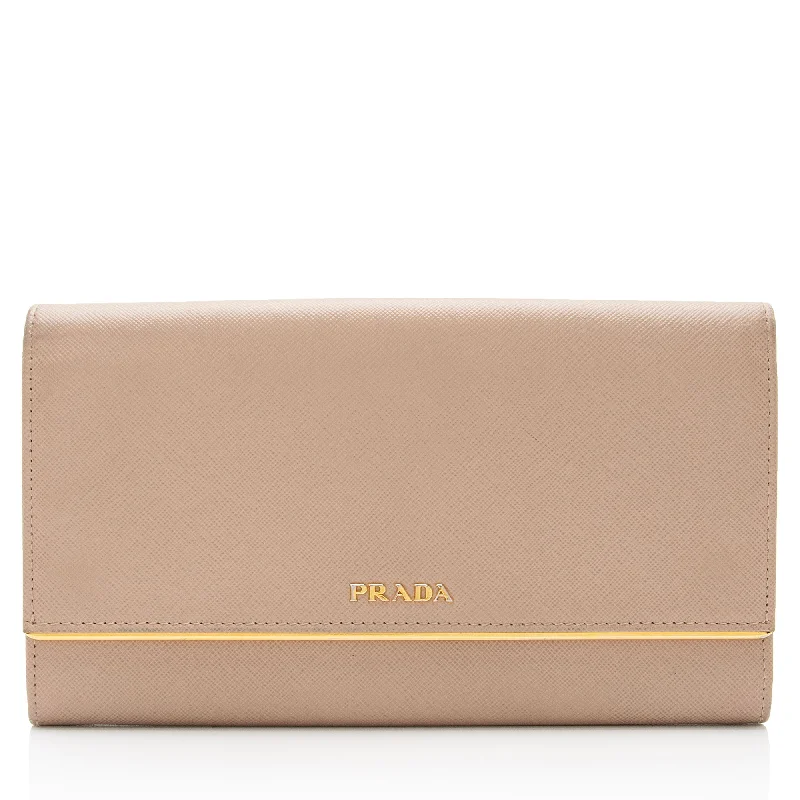 Money clips for holding large amounts of cash Prada Saffiano Metal Bar Continental Wallet Money clips for holding large amounts of cash Prada Saffiano Metal Bar Continental Wallet