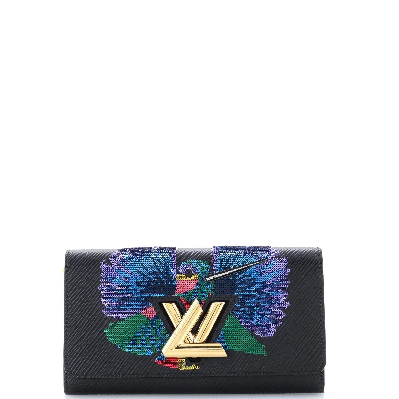 Lightweight money clips for travel Twist Wallet Epi Leather with Sequins